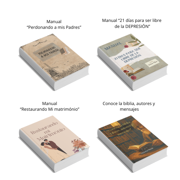 Los cuatro manuales de bonus con sus portadas originales